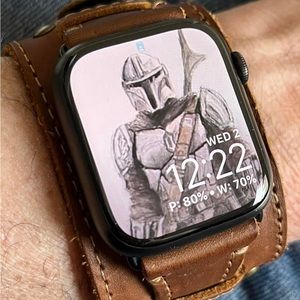 Apple Watch 7 Titanium (GPS+Cellular) Excellent Condition - 1 Year Old